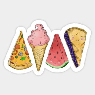 Happy Picnic Triangles Sticker